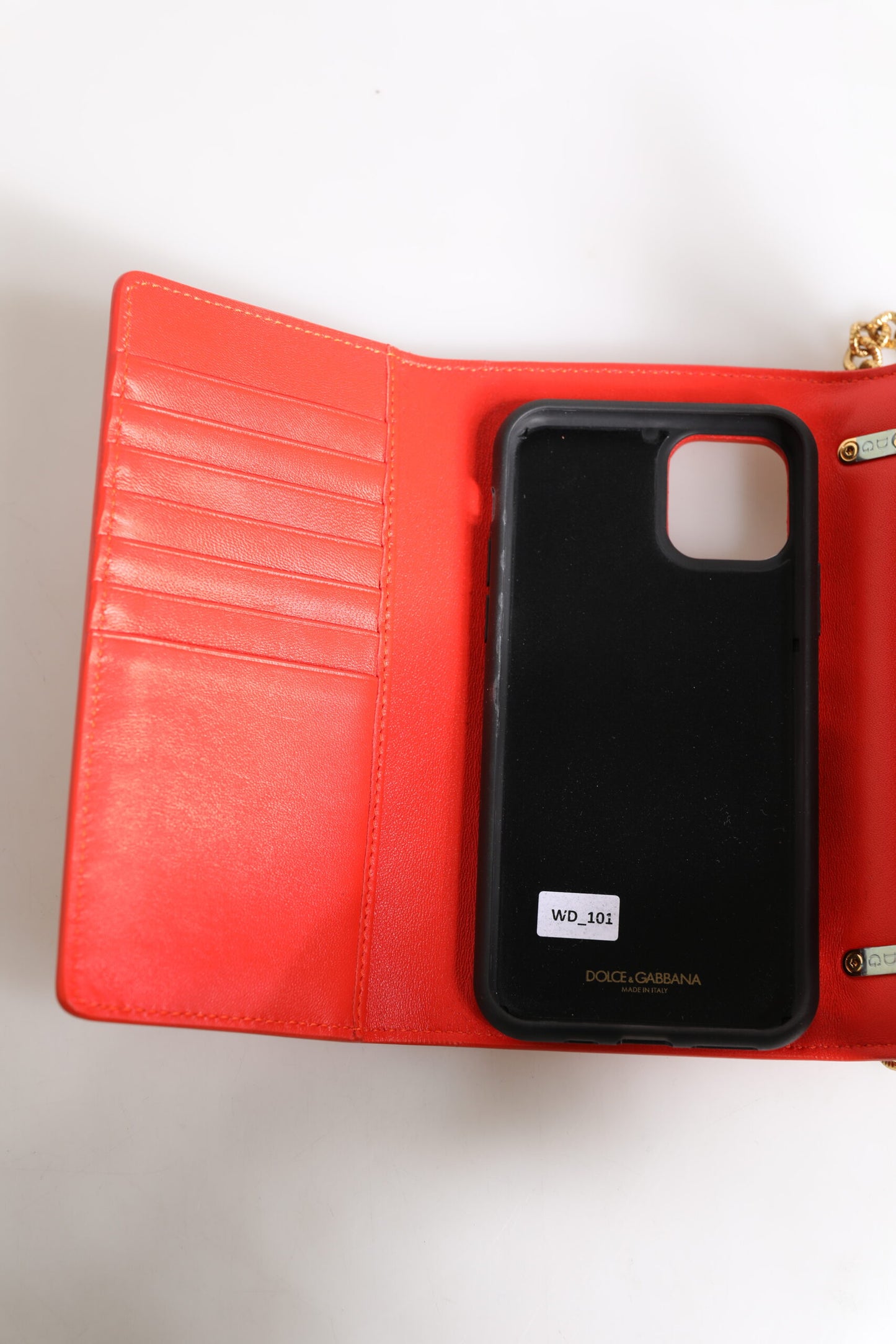 Dolce & Gabbana Rote Leder gesteppte Hingabe Crossbody Handyhülle Tasche