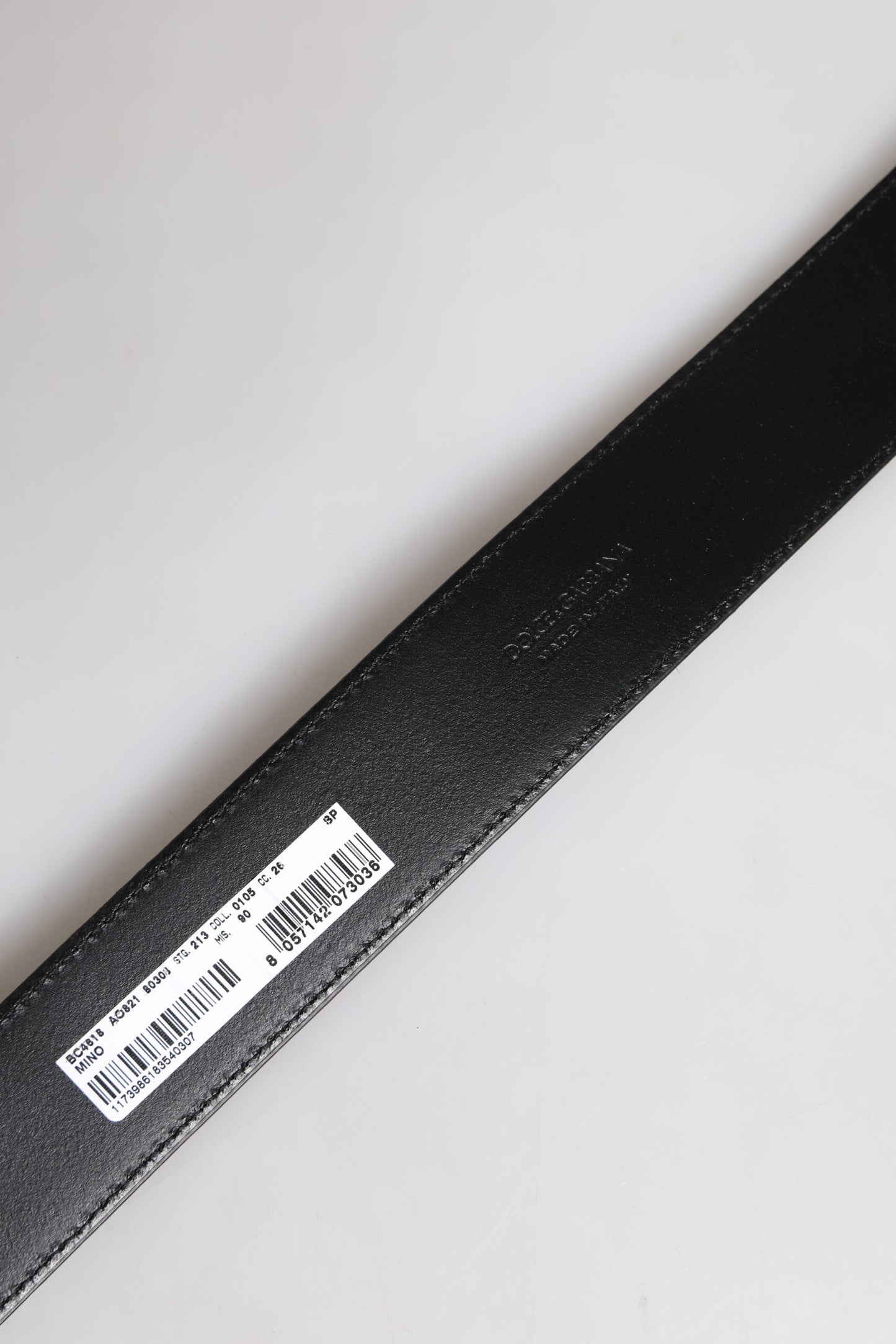 Dolce & Gabbana Braunes Leder Goldene Metallschnalle Klassischer Gürtel