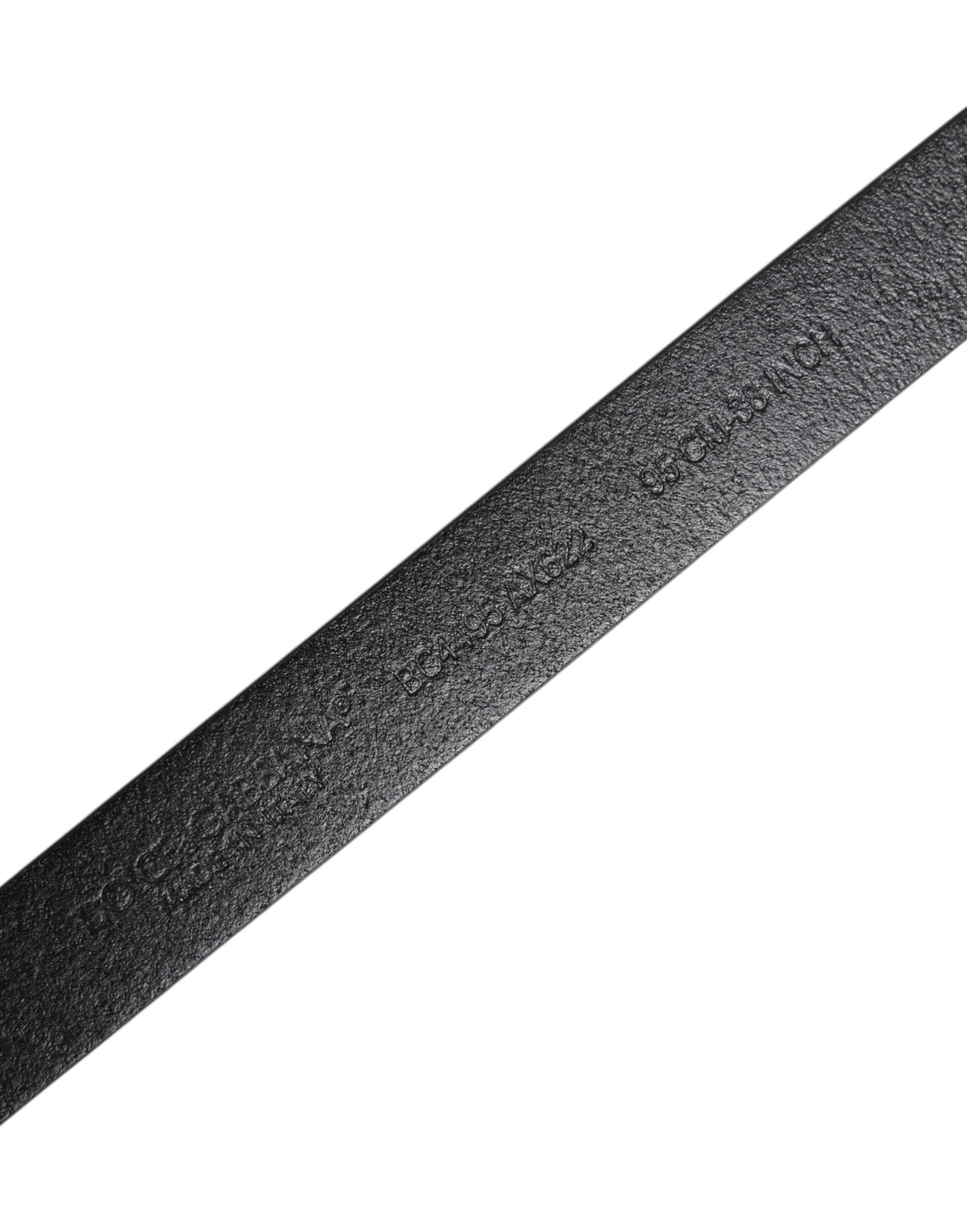 Dolce & Gabbana Gürtel aus schwarzem Kalbsleder mit goldener Metallschnalle