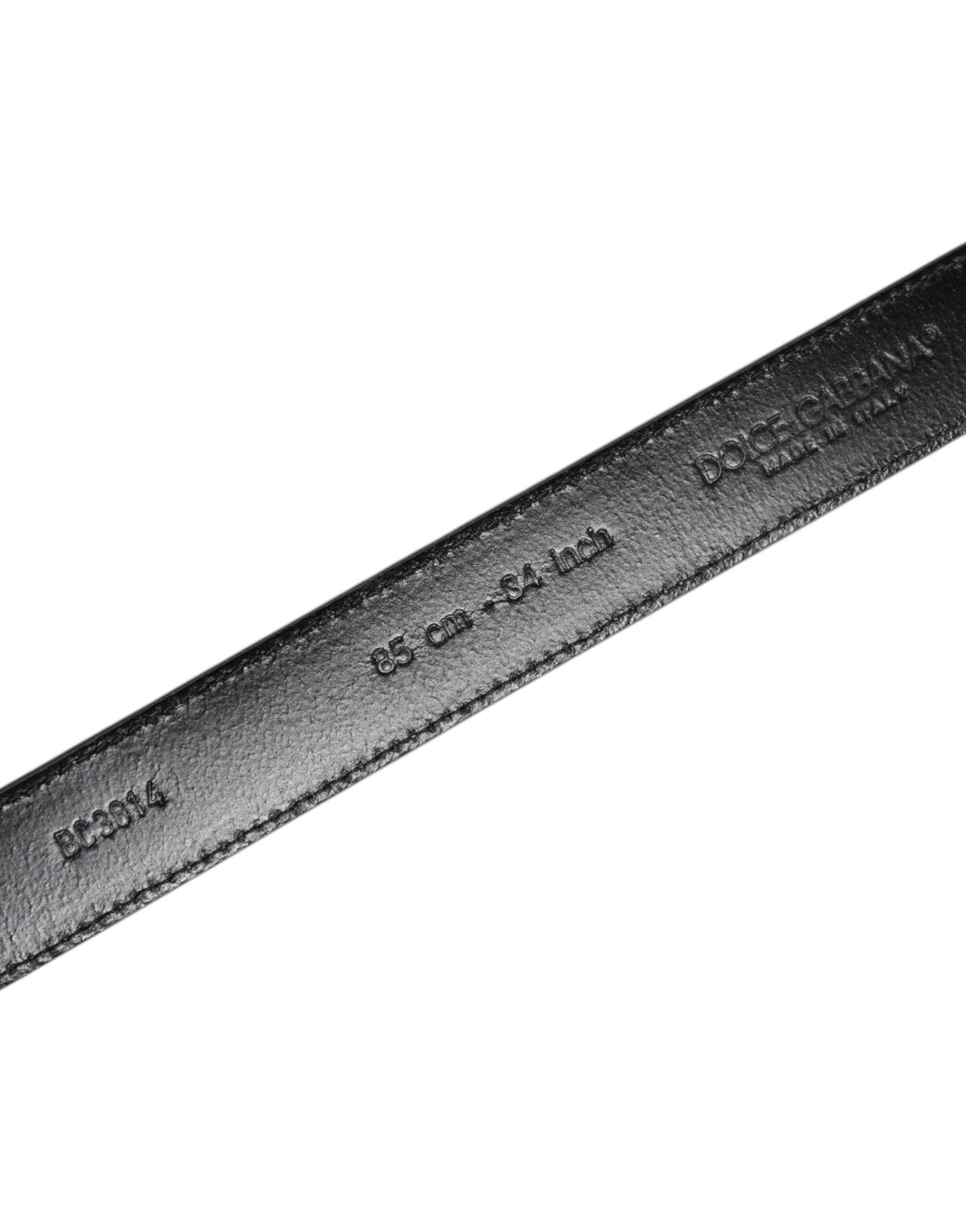 Dolce & Gabbana Grauer Leder Gürtel mit silberfarbener Metallschnalle