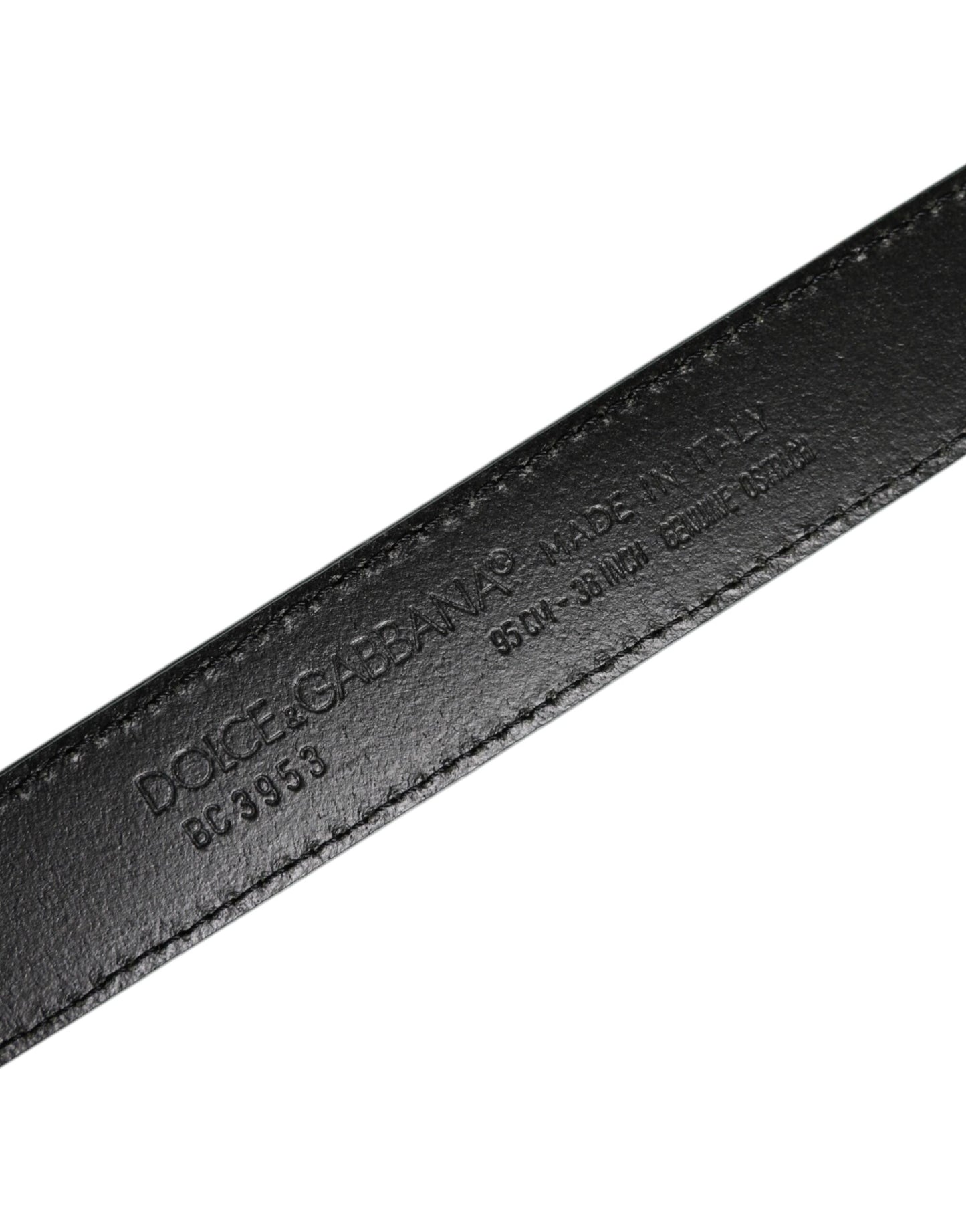 Dolce & Gabbana Grüner Leder Gürtel mit silberfarbener Metallschnalle