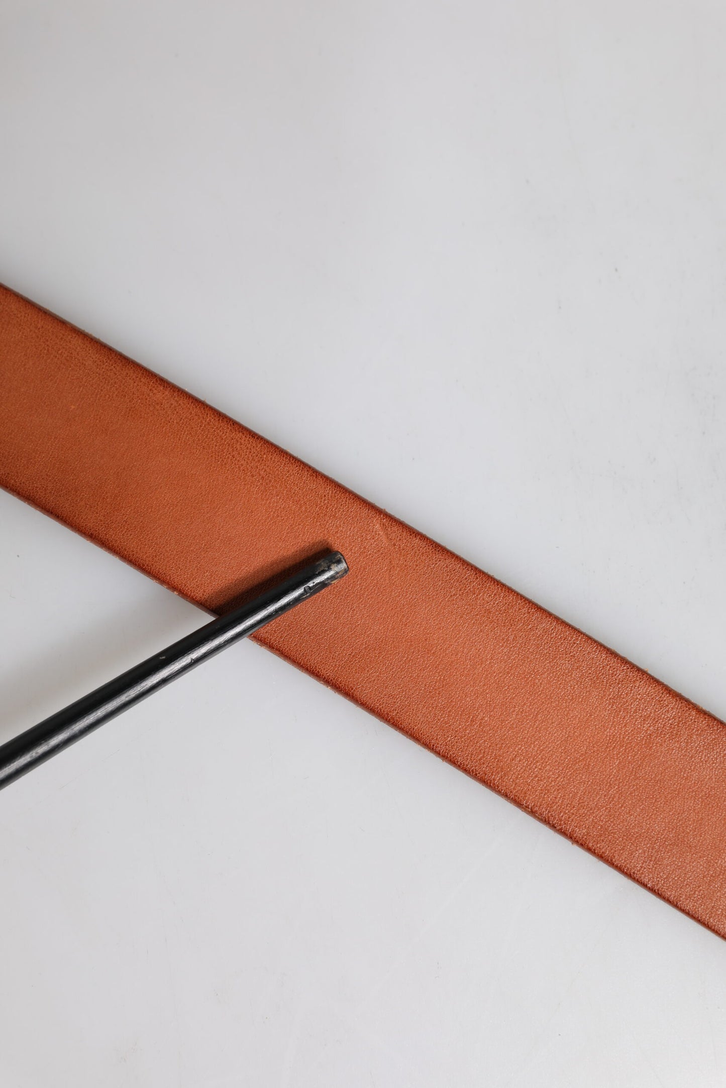 Dolce & Gabbana Braunes Leder Gold Metall Barock Schnalle Gürtel