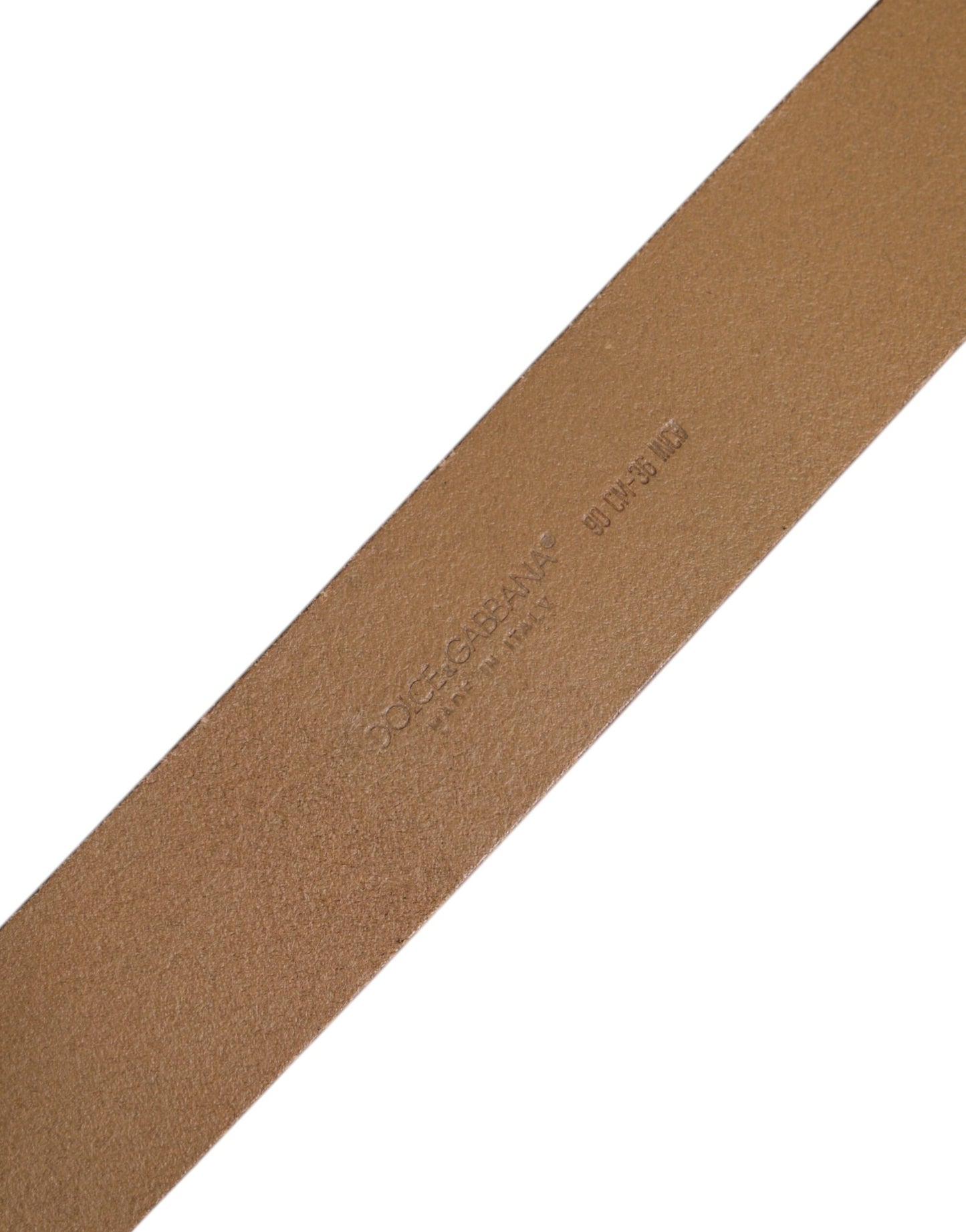 Dolce & Gabbana Brauner Ledergürtel mit klassischer Metall-Logo-Schnalle