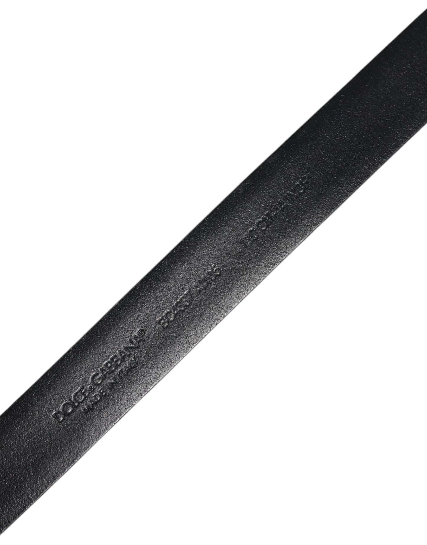 Dolce & Gabbana Schwarzes Vollleder Klassischer Gürtel mit Schnalle