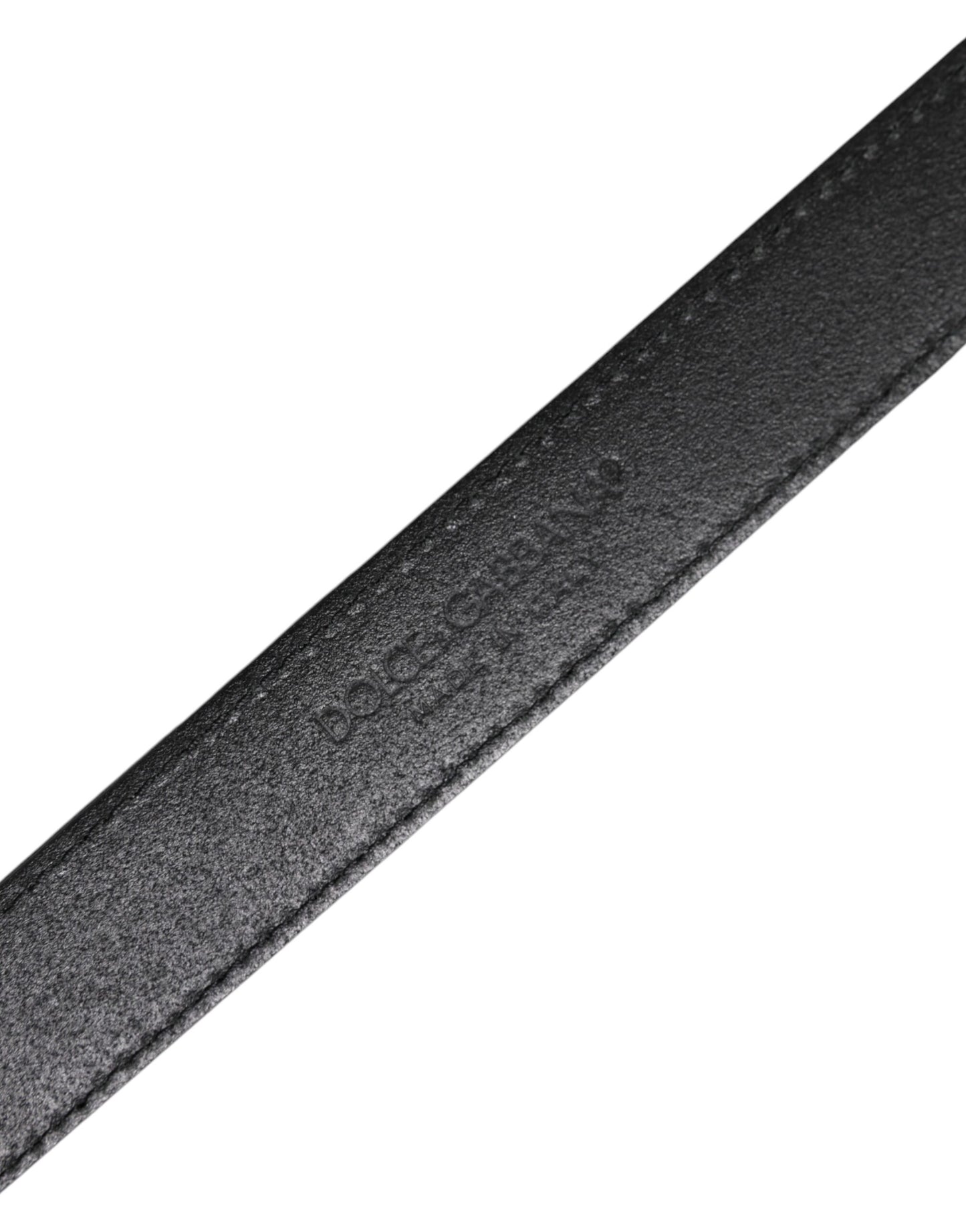 Dolce & Gabbana Multicolor Jacquard Leder Logo Schnalle Gürtel