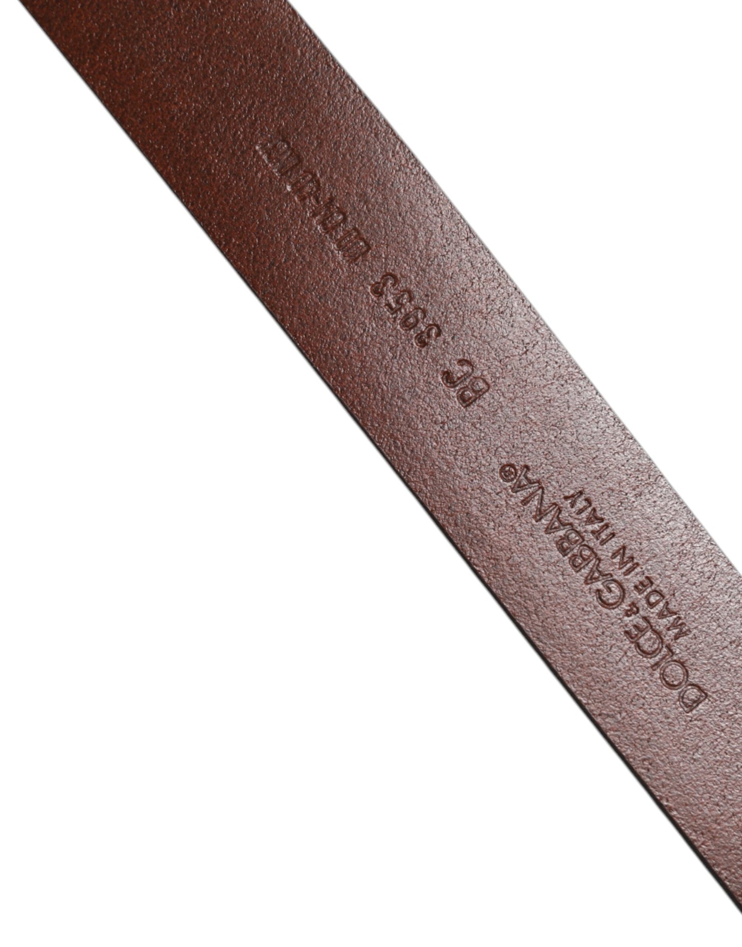 Dolce & Gabbana Brauner Ledergürtel mit klassischer Metall-Logo-Schnalle