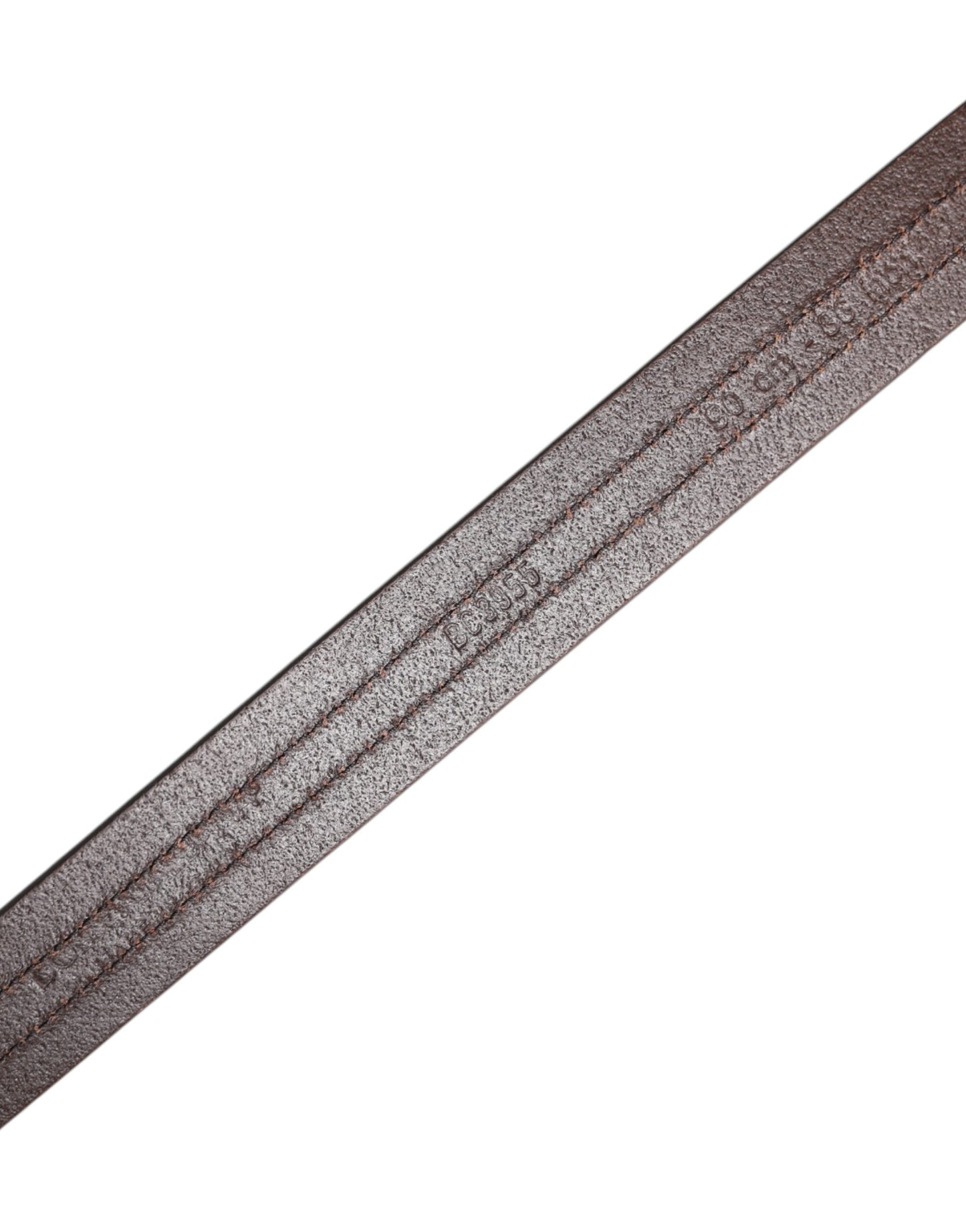 Dolce & Gabbana Burgunderfarbener Ledergürtel mit Metall-Logo-Schnalle