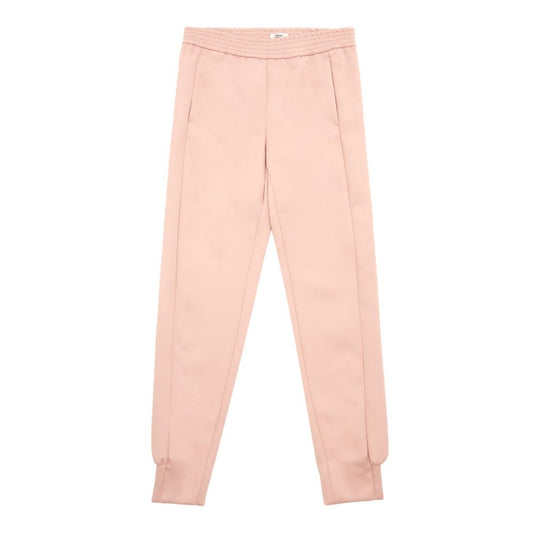 Lardini Elegante rosa Polyesterhosen für Frauen