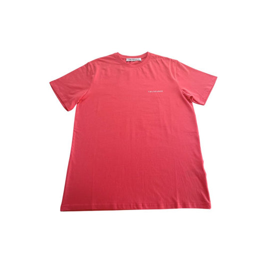 Trussardi Beachwear Rotes Baumwoll-T-Shirt für Männer