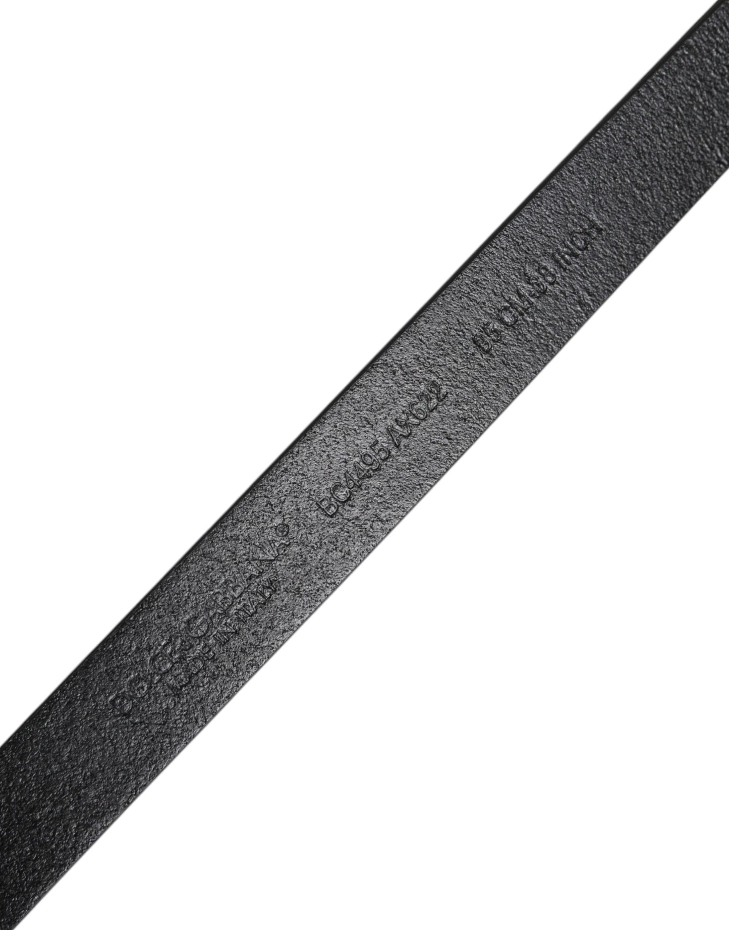 Dolce & Gabbana Schwarzer Kalbsledergürtel mit klassischer Metall-Logo-Schnalle