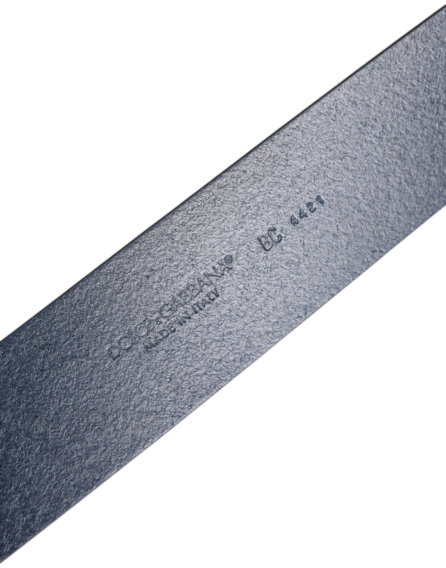 Dolce & Gabbana Blauer Kalbsledergürtel mit klassischer Metallschnalle