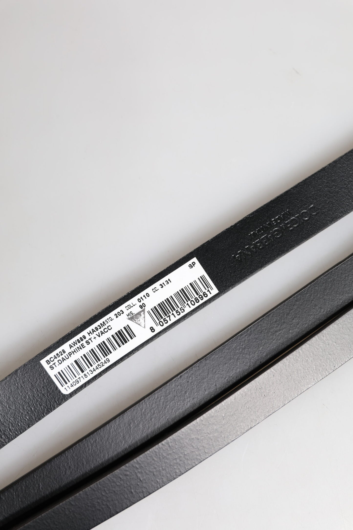 Dolce & Gabbana Schwarzer Leopardengürtel mit goldener Metallschnalle