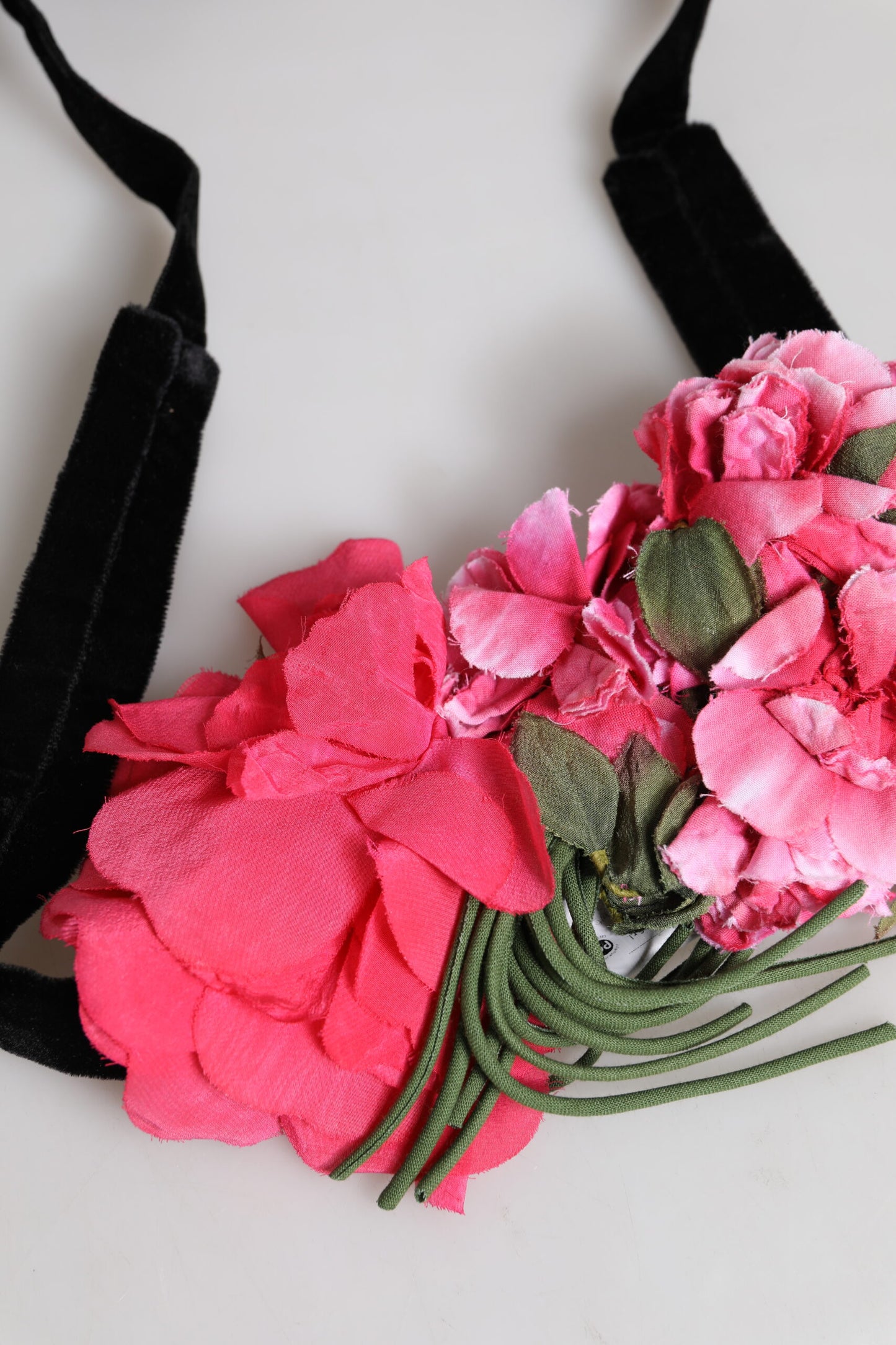 Dolce & Gabbana Multicolor Floral Applique Detail Krawattengürtel