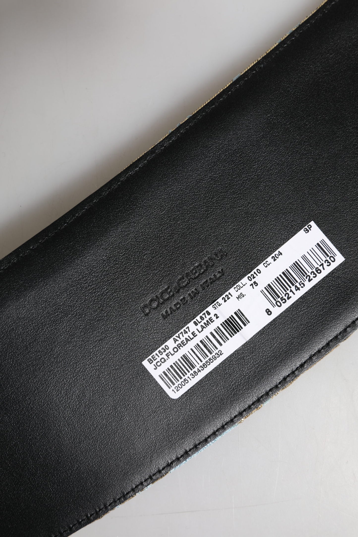 Dolce & Gabbana Multicolor Floral Jacquard Breiter Taillengürtel