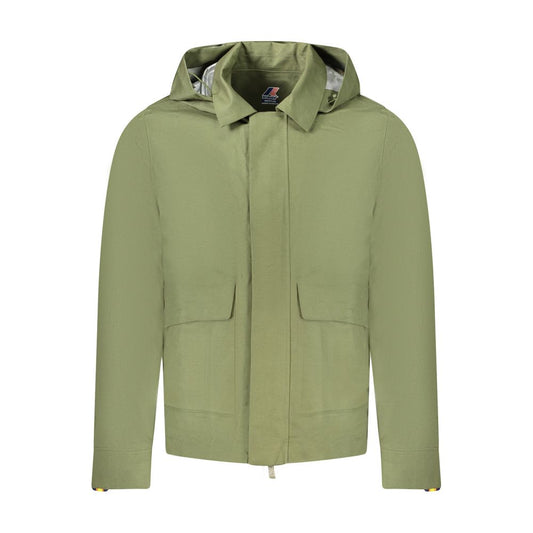 K-WAY Grüne Leinen Herrenjacke
