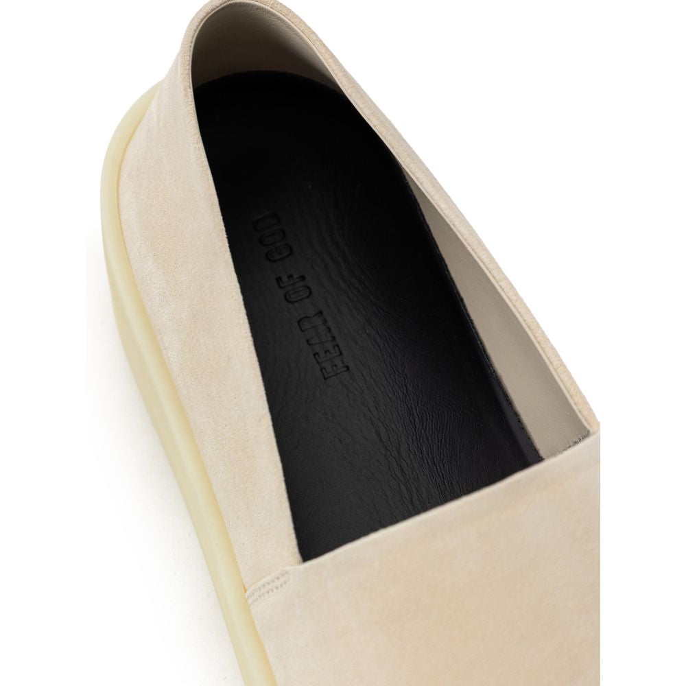 Fear Of God Beige Leder Slipper