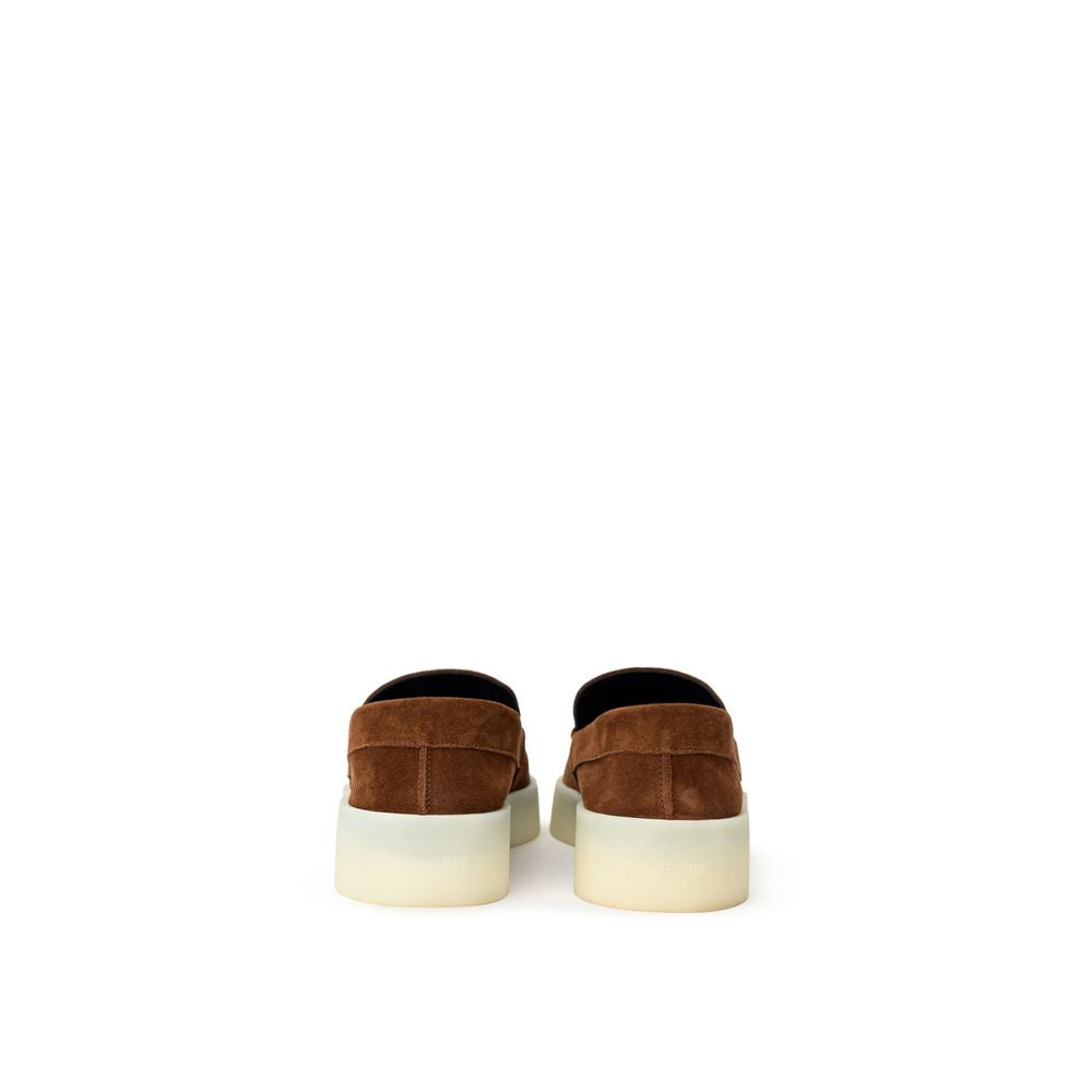 Fear Of God Brauner Leder-Slipper