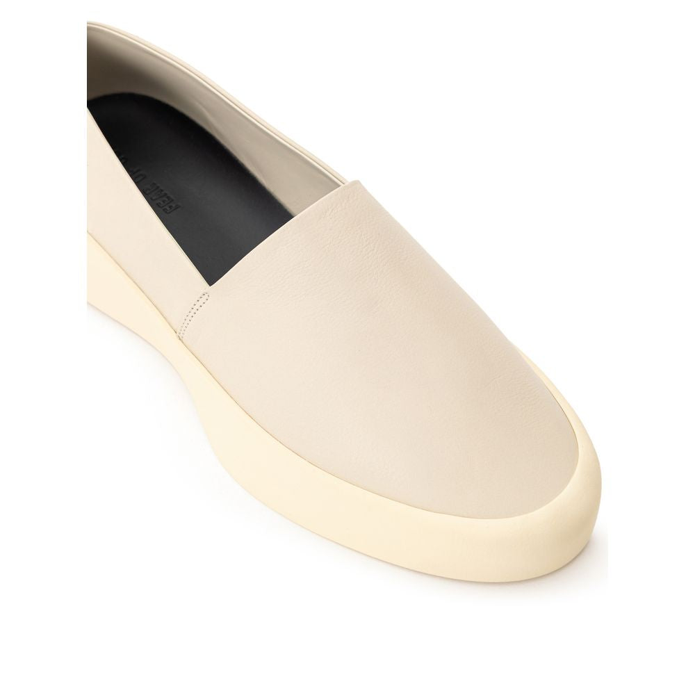 Fear Of God Beige Leder Slipper