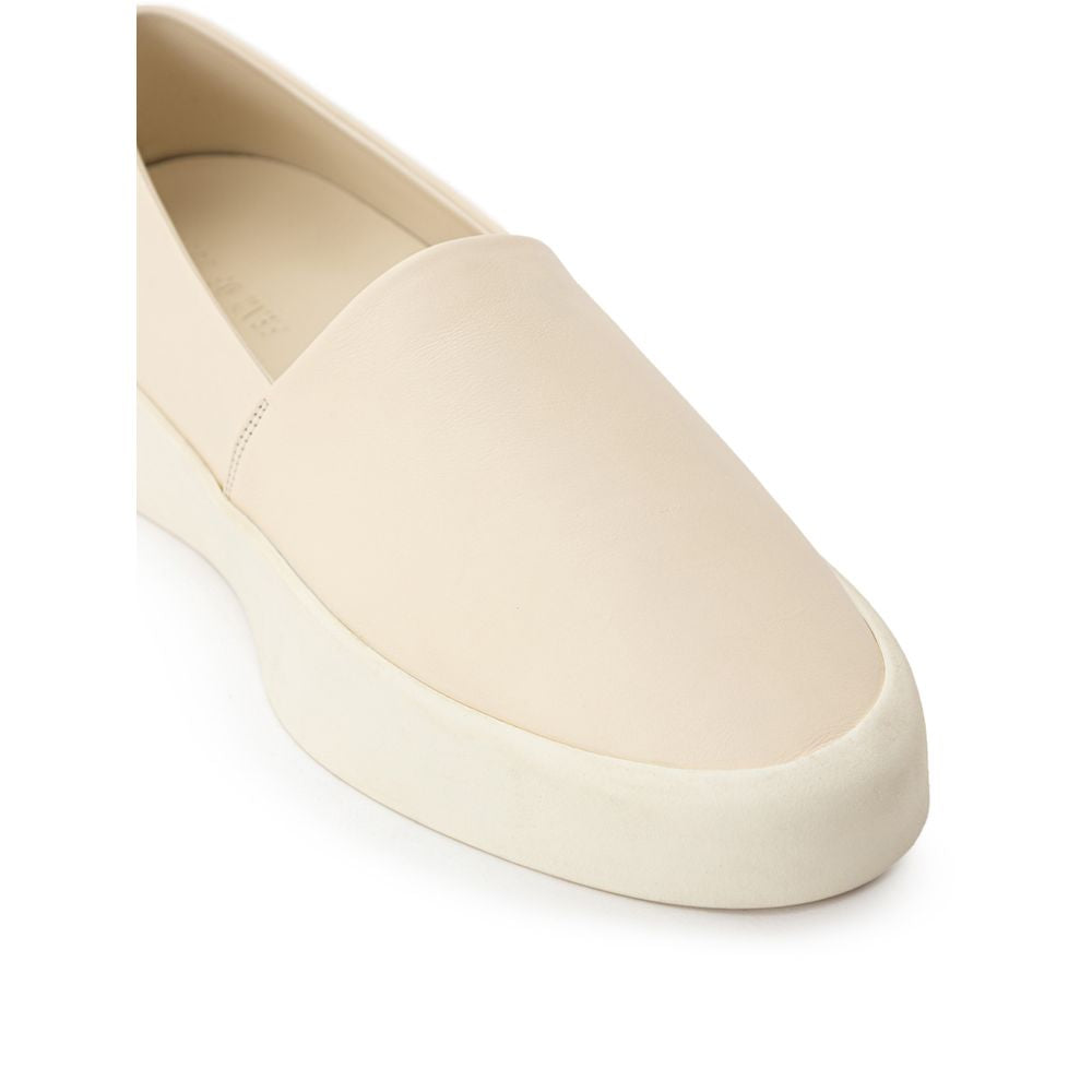 Fear Of God Beige Leder Slipper