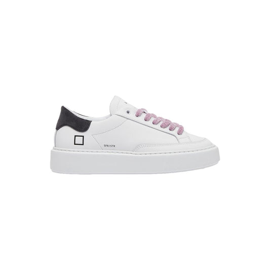D.A.T.E Beige Leder Sneaker
