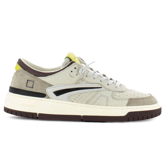D.A.T.E Beige Leder Sneaker