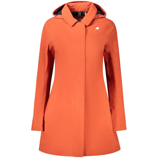 K-WAY Roter Polyester Damenmantel
