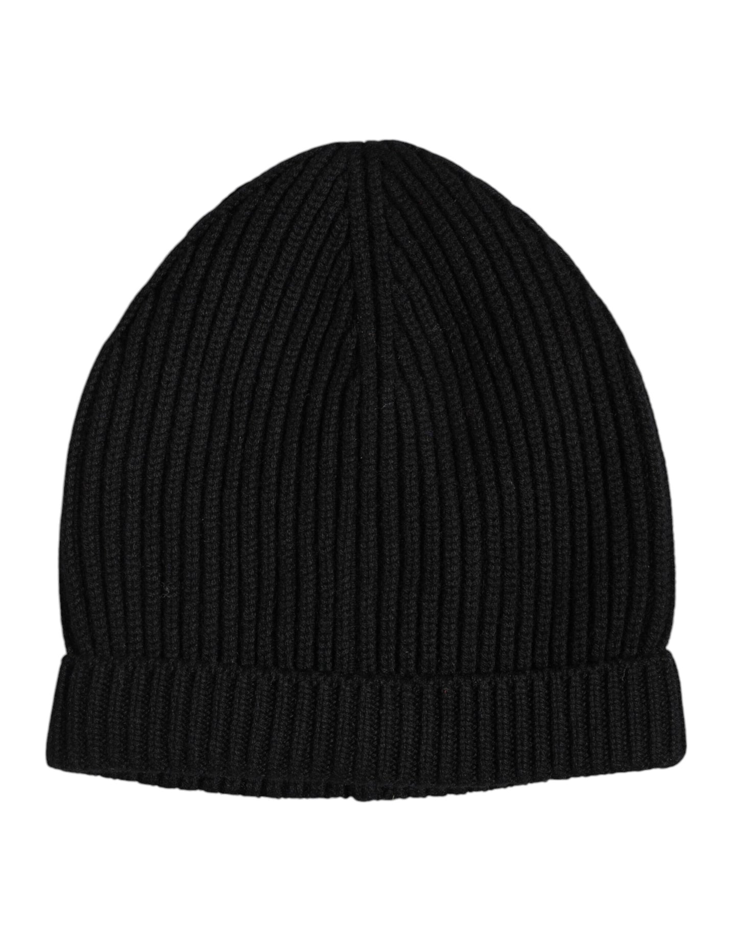 Dolce & Gabbana Schwarze Kaschmir-Strickmütze Winter Beanie