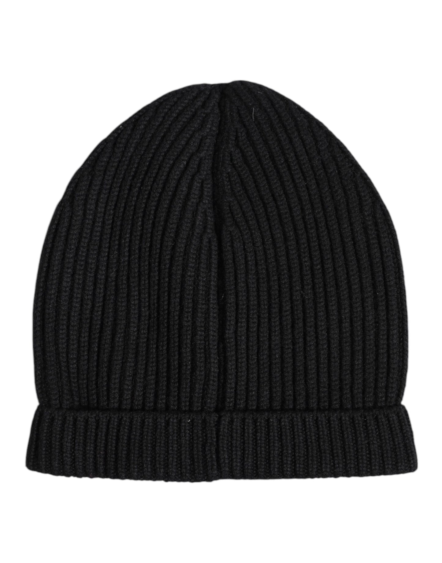 Dolce & Gabbana Schwarze Kaschmir-Strickmütze Winter Beanie