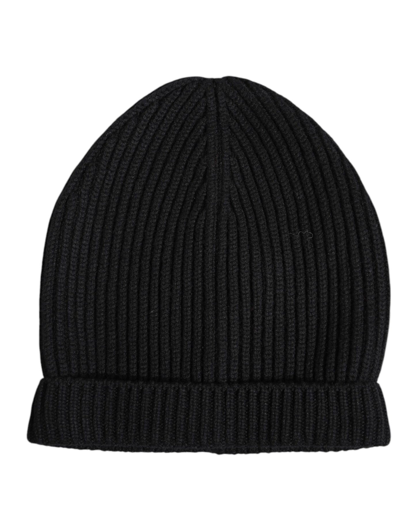 Dolce & Gabbana Schwarze Kaschmir-Strickmütze Winter Beanie