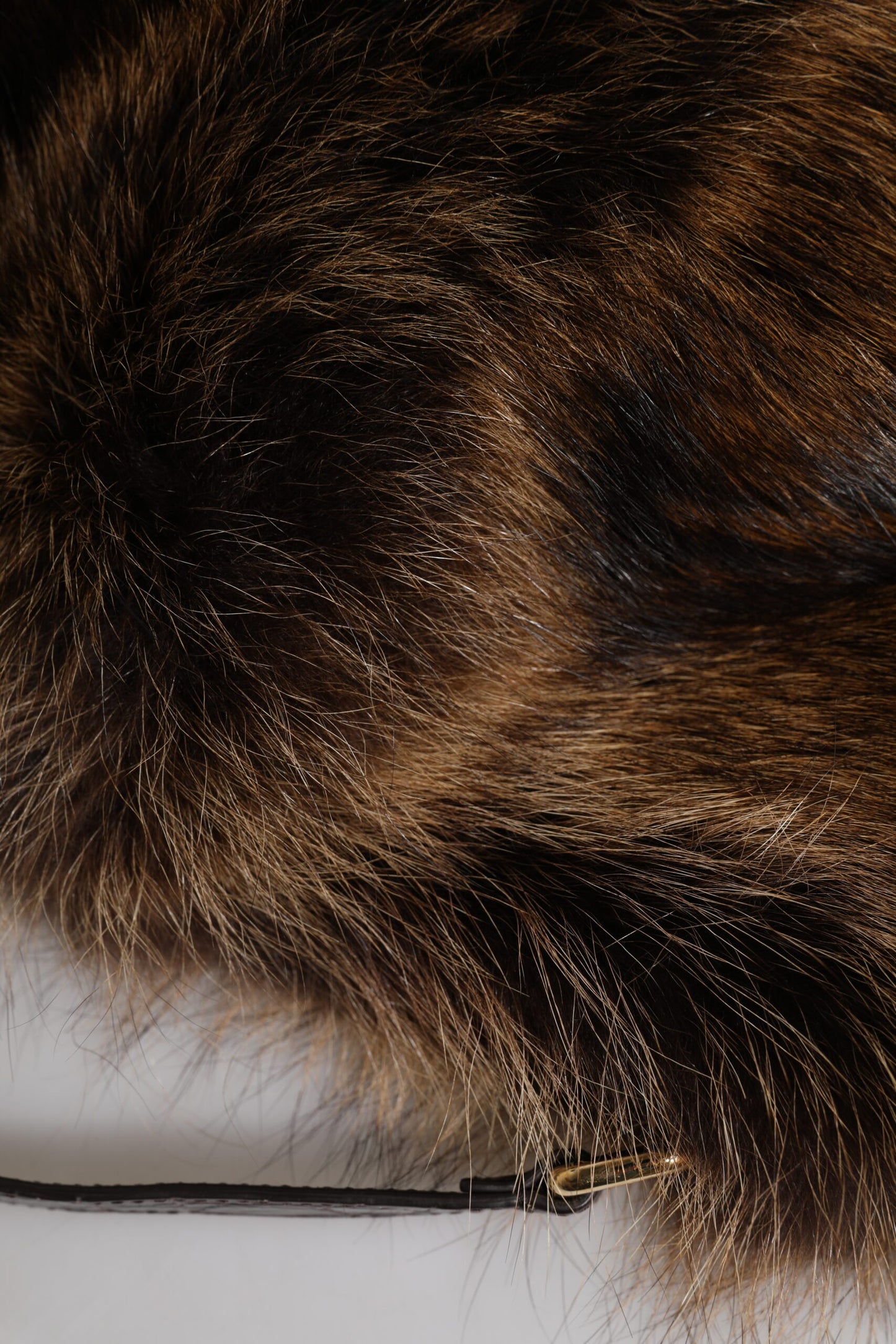 Dolce & Gabbana Brauner Pelz Frauen Eimer Hut