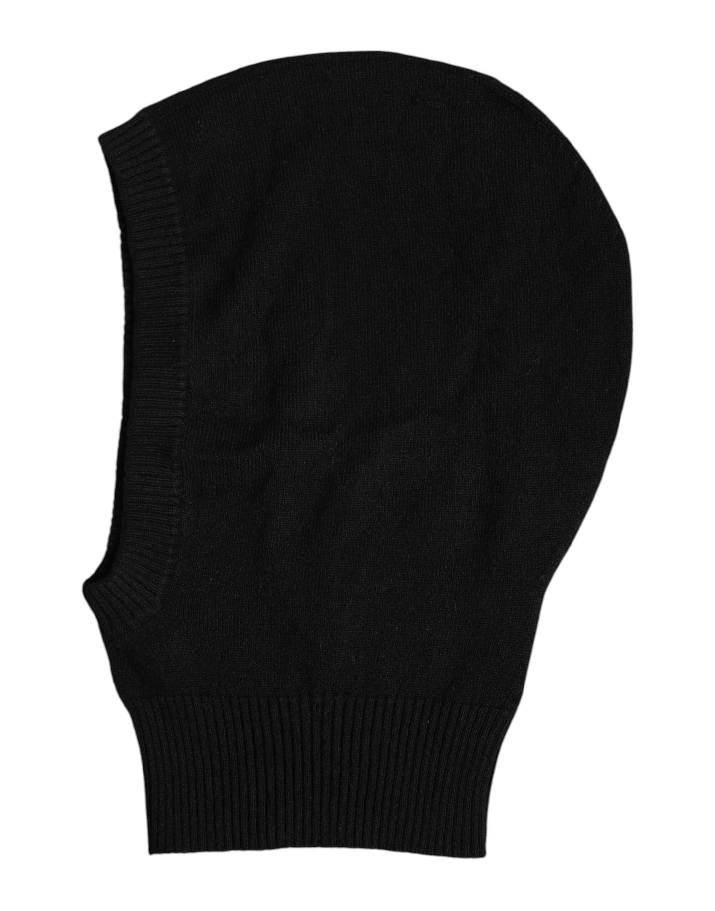 Dolce & Gabbana Schwarze Kaschmir-Strick-Skimaske Balaclava-Mütze