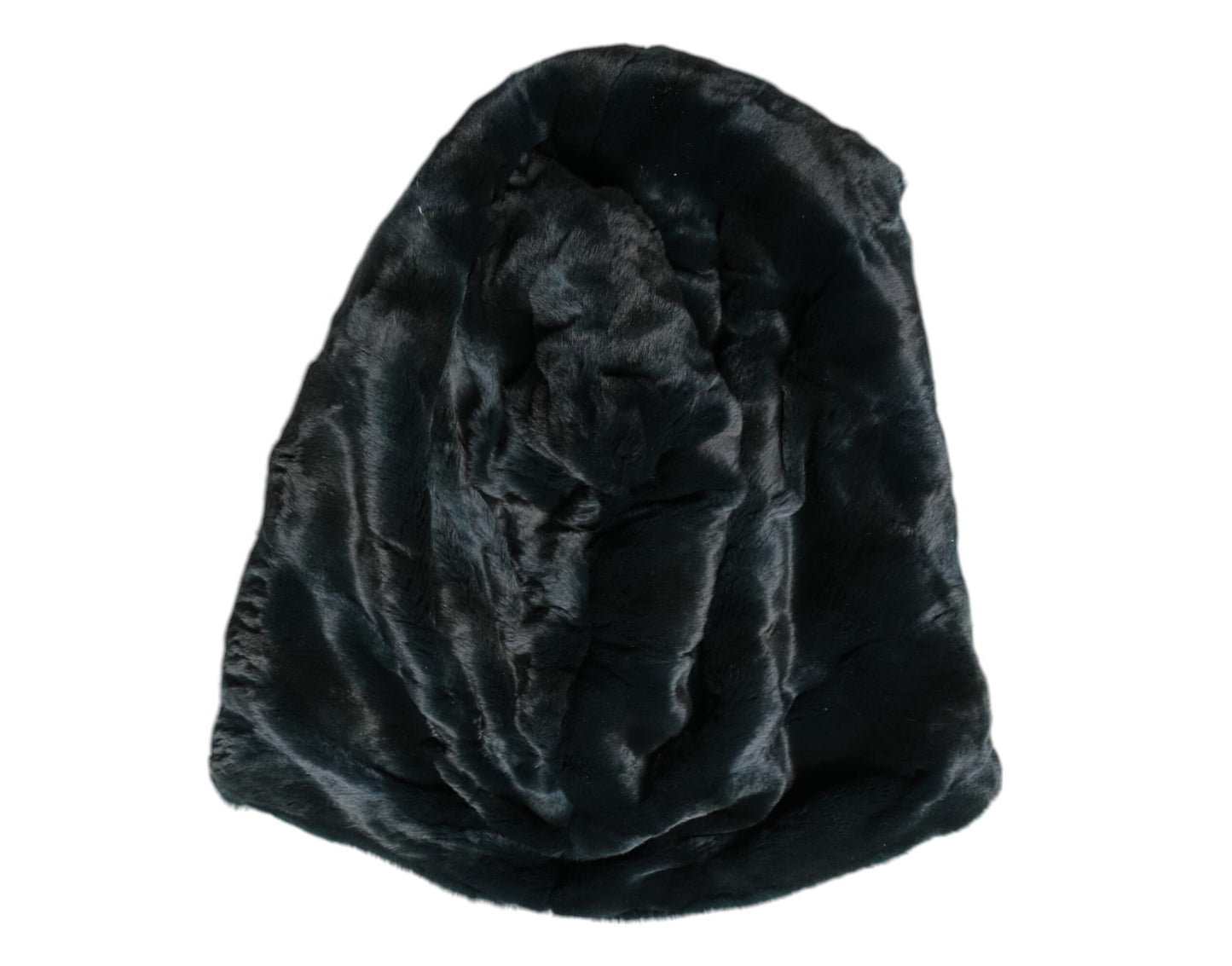 Dolce & Gabbana Schwarzes Wiesel Pelz Damen Beanie Hut