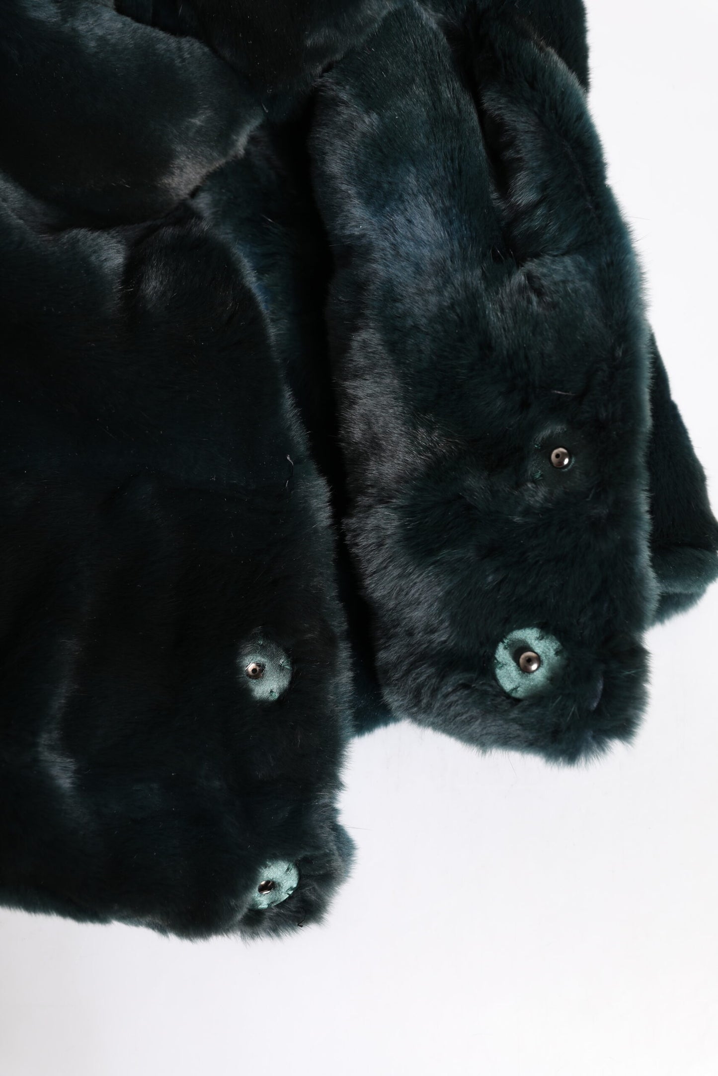 Dolce & Gabbana Schwarzes Wiesel Pelz Damen Beanie Hut