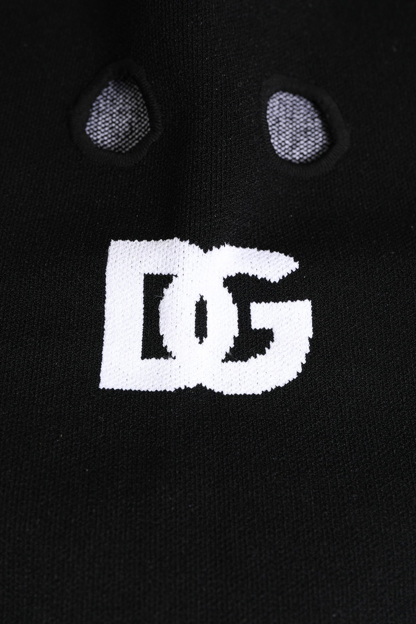 Dolce & Gabbana Schwarze Kaschmir-Strick-Skimaske Balaclava-Mütze