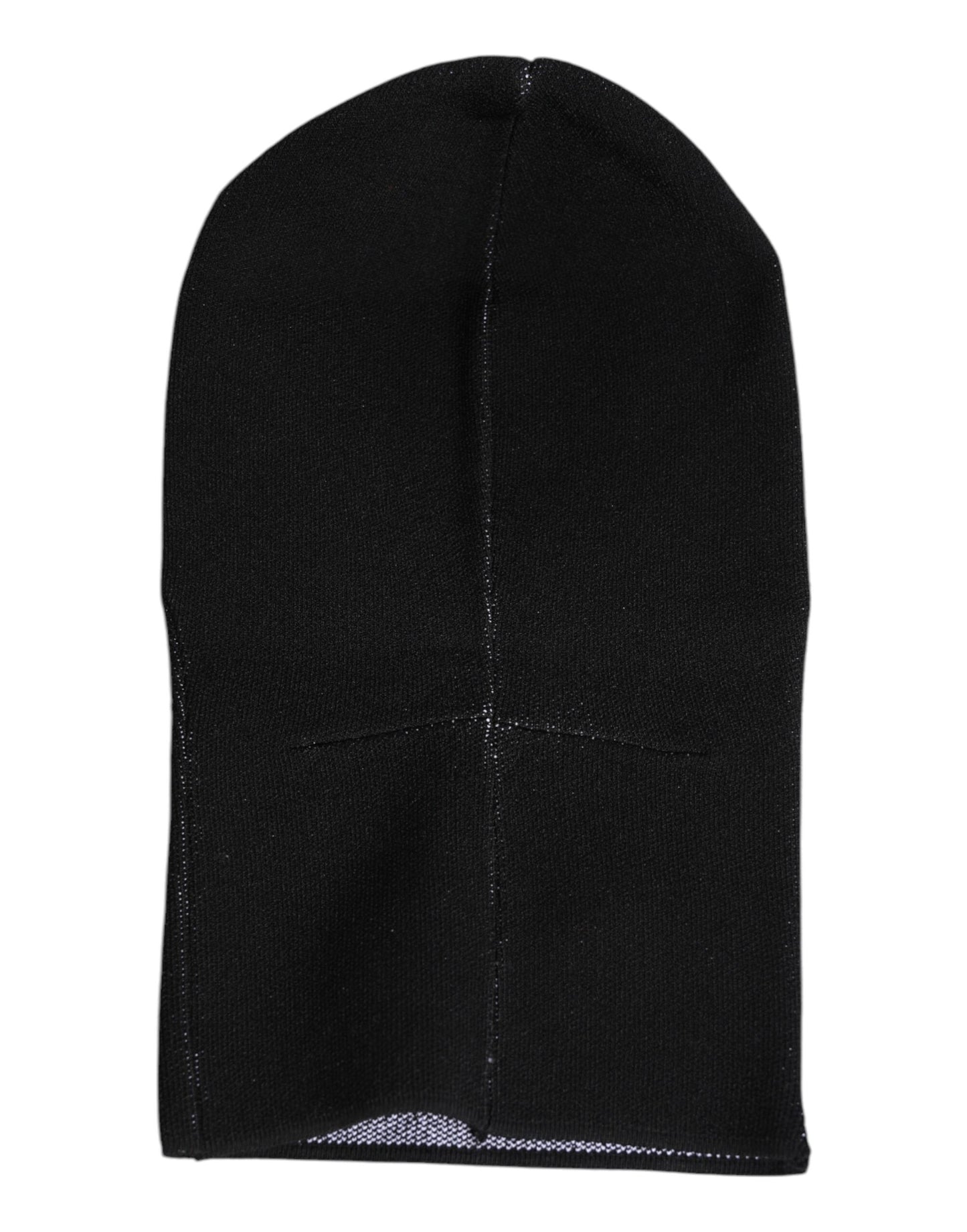 Dolce & Gabbana Schwarze Kaschmir-Strick-Skimaske Balaclava-Mütze