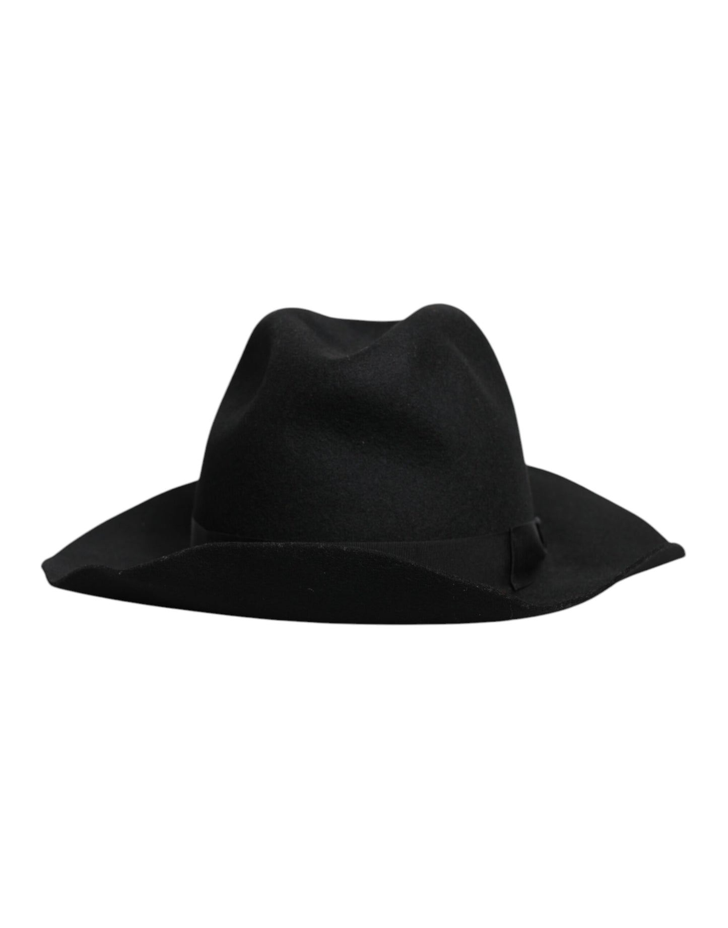 Dolce & Gabbana Schwarzer Trilby Fedora Hut mit breiter Krempe