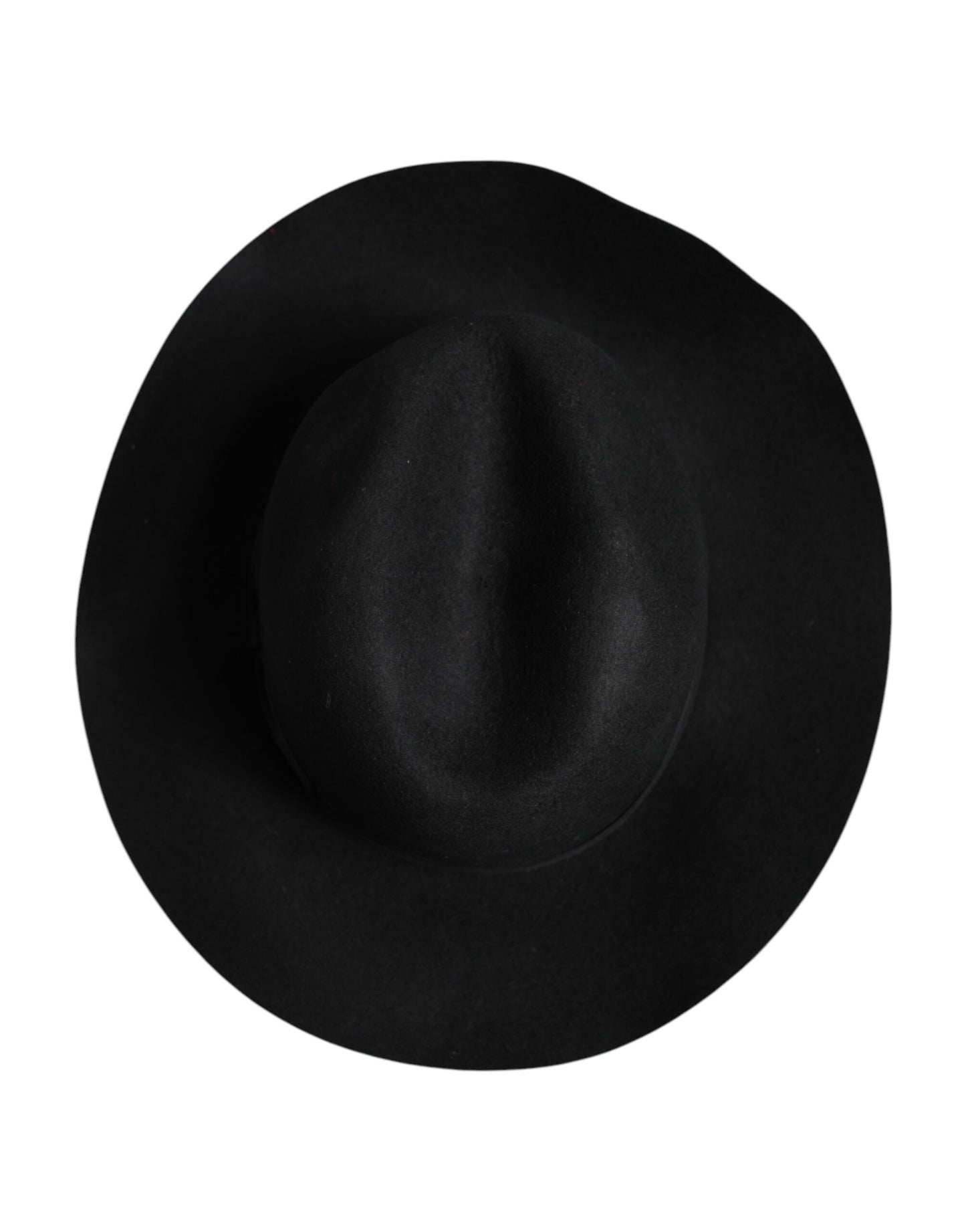 Dolce & Gabbana Schwarzer Trilby Fedora Hut mit breiter Krempe