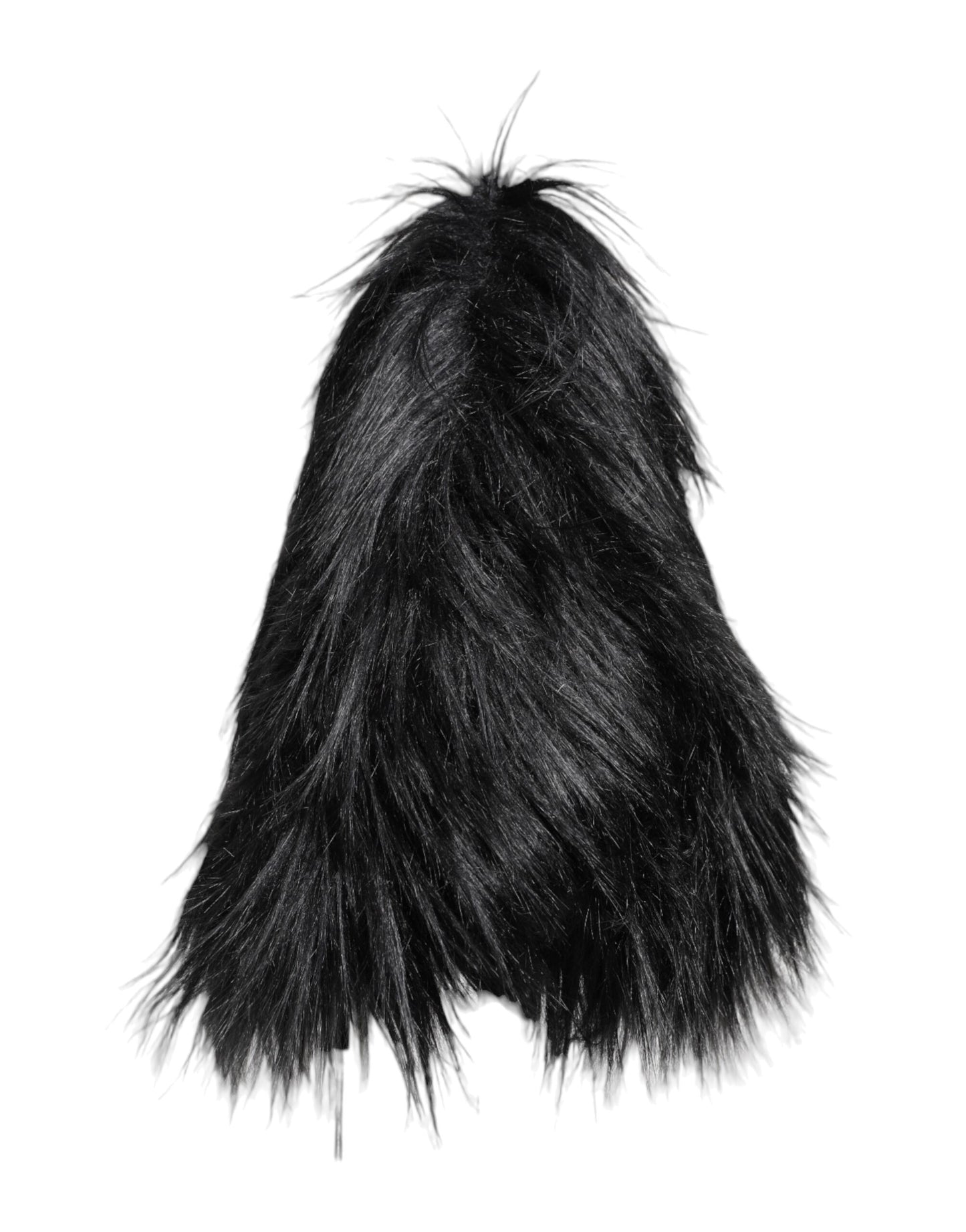 Dolce & Gabbana Schwarzer Acryl Pelz Damen Eimer Hut