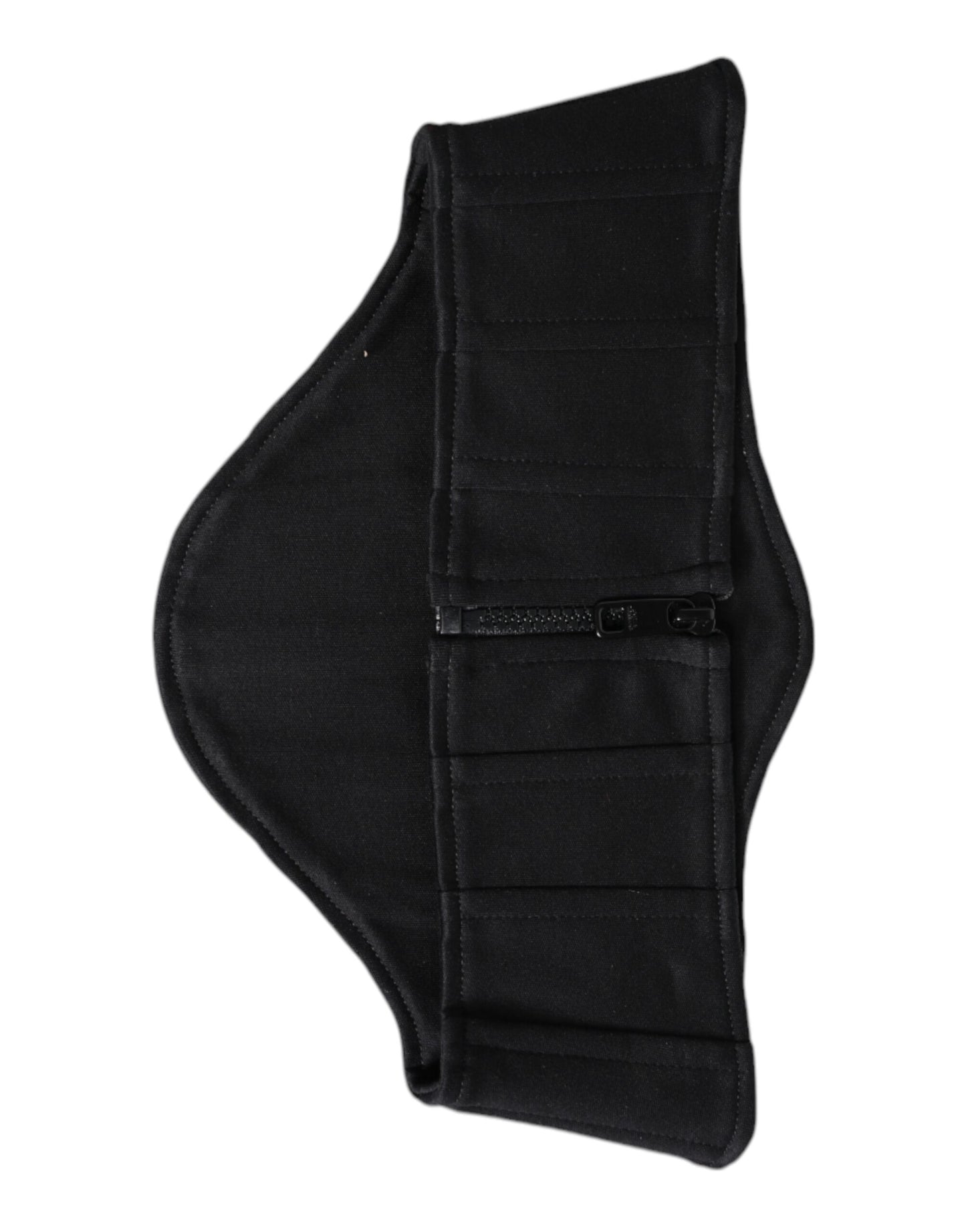 Dolce & Gabbana Schwarzer Baumwolltaille Smokinggürtel Kummerbund