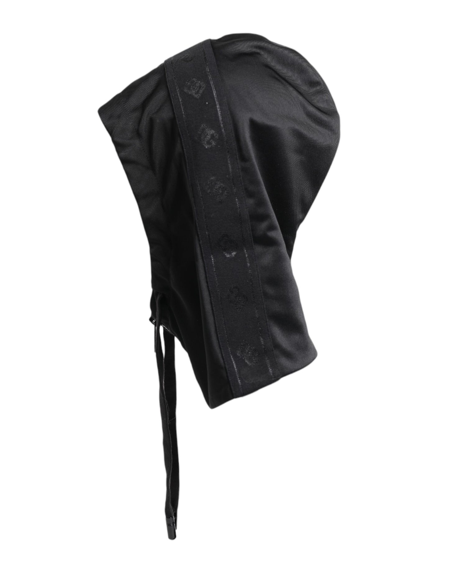 Dolce & Gabbana Schwarzer Polyester-Ganzkopf-Wickelhut