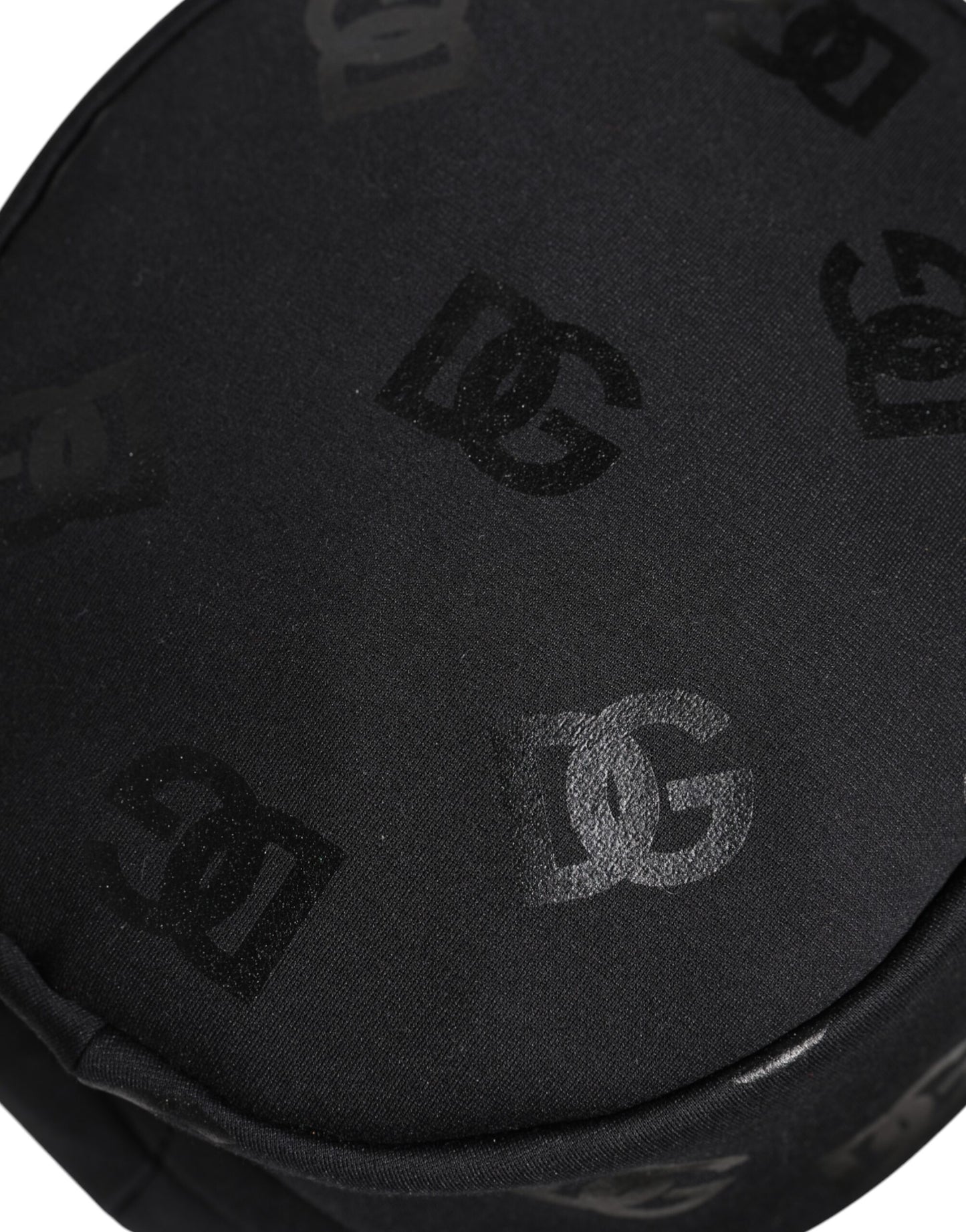 Dolce & Gabbana Schwarzer DG Monogram Polyester Jacquard Eimer Hut