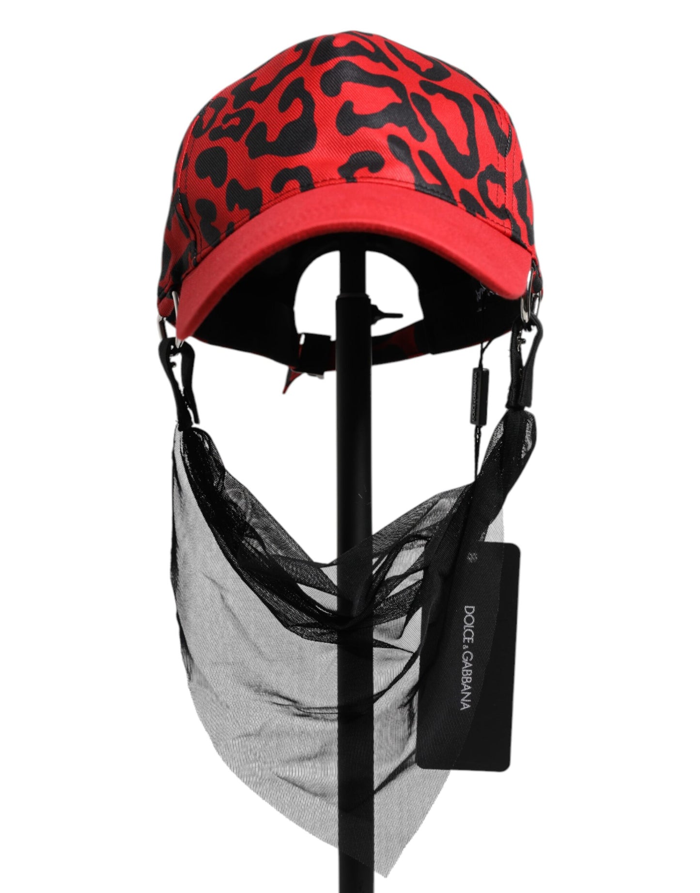 Dolce & Gabbana Rote Baumwolle 6 Panels Frauen Baseballmütze