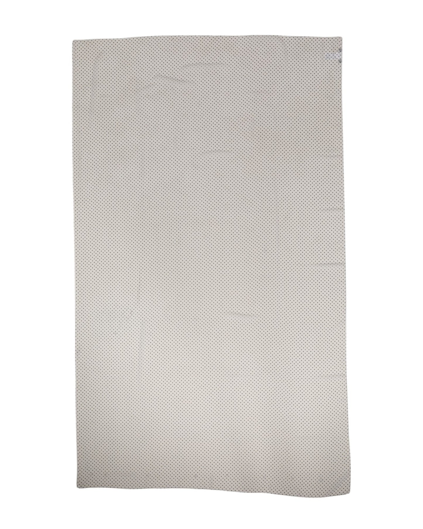 Dolce & Gabbana Weißer gepunkteter Polyester-Wickeltuch-Schal