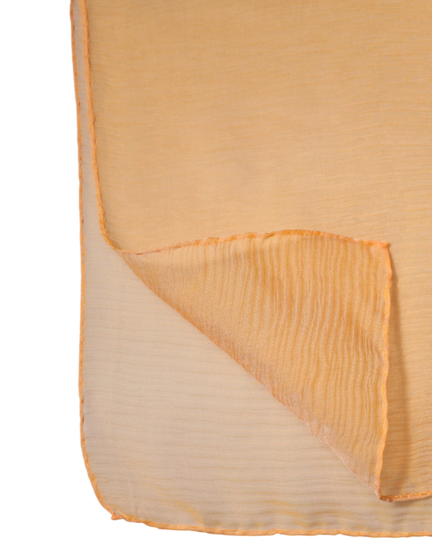 Dolce & Gabbana Orangefarbener Seidenschal im Rechteckformat mit Umschlagtuch