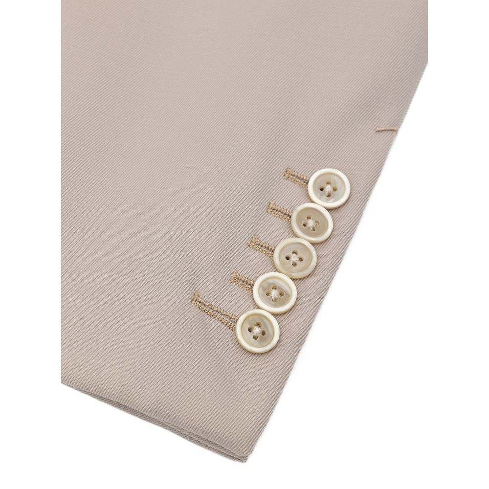 Tom Ford Beigefarbener Wollblazer