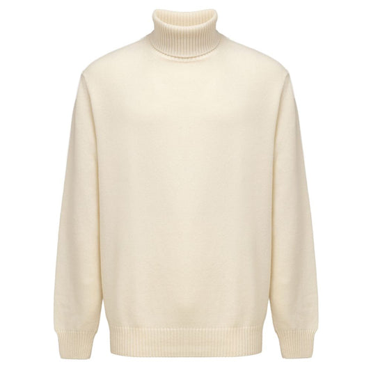 Cruciani Weißer Kaschmir-Rollkragenpullover