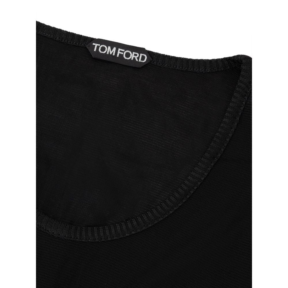 Tom Ford Schwarze Viskose-Trägershirts