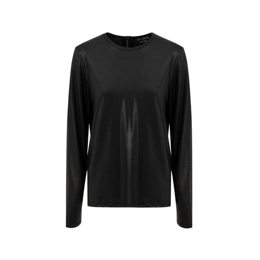Tom Ford Schwarzes Viskose-Langarmshirt