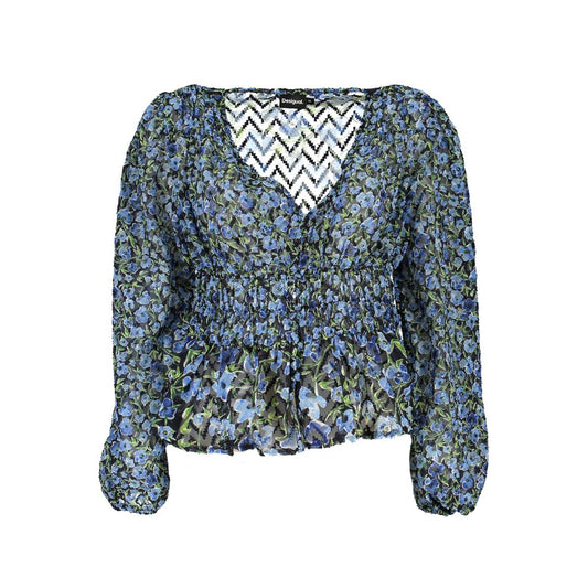 Desigual Blauer Polyester-Pullover
