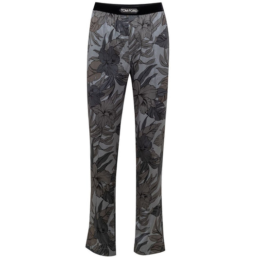 Tom Ford Elegante Seiden-Nachtwäsche in Grau